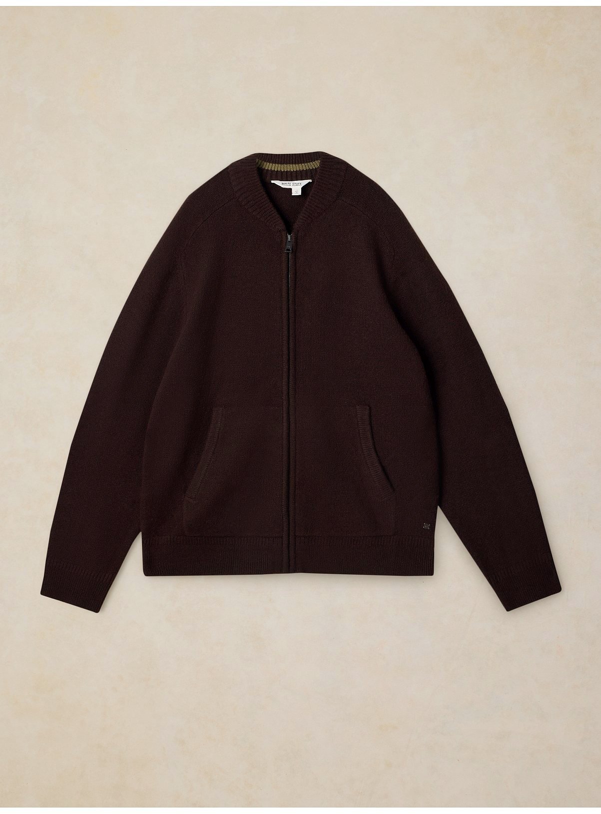 WHITE STUFF Bexley Bomber Zip Cardigan M - Image 4 thumbnail